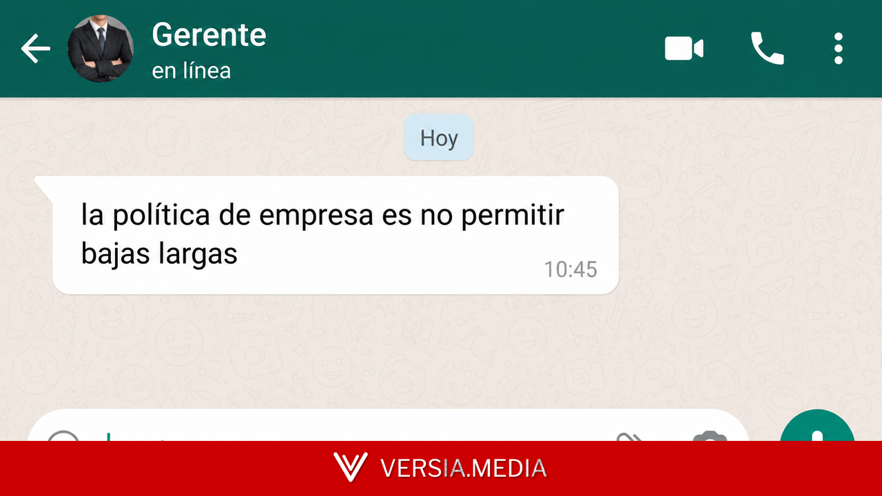 «Las bajas largas seguirán el mismo camino»: el aviso de una empresa por WhatsApp convierte el despido en nulo