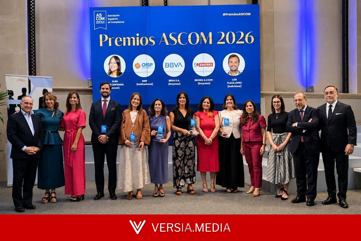 ASCOM distingue con sus Premios 2026 al Observatorio de Integridad, a Alba López, a BBVA y Eroski (ex aequo) y a Luis Plaza López